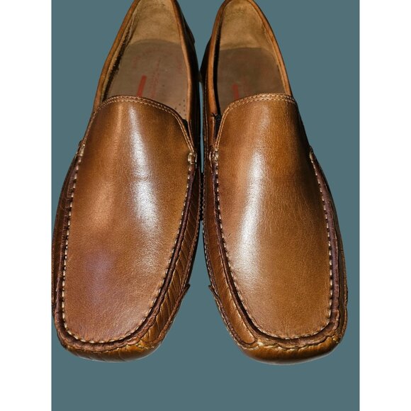 Rockport Cruise Venetian Leather  Slip On Loafers Men Size 9.5 Made in Brazil - Picture 7 of 11